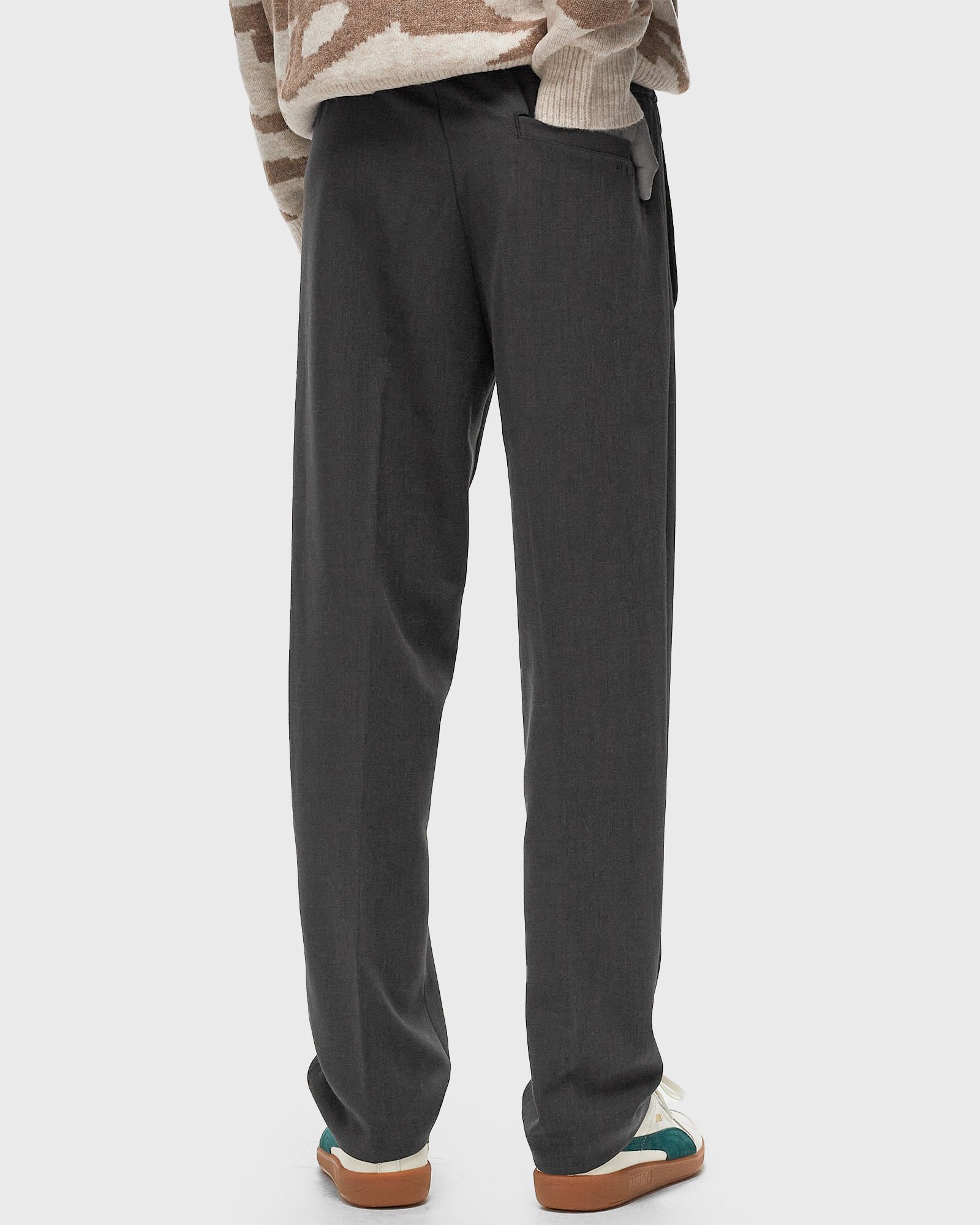 WOOL SLIM ELASTICATED PANTS