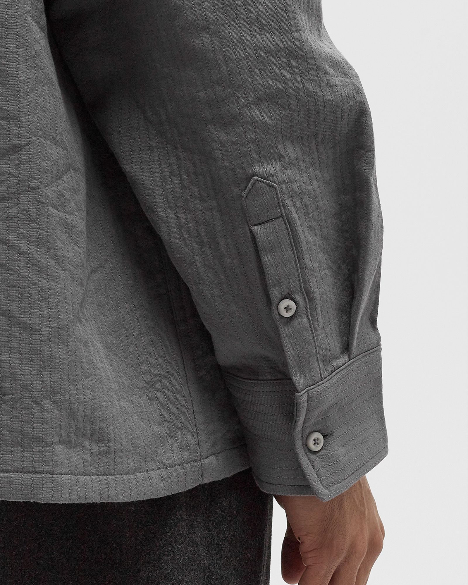 DOUBLE FACED BOXY SHIRT