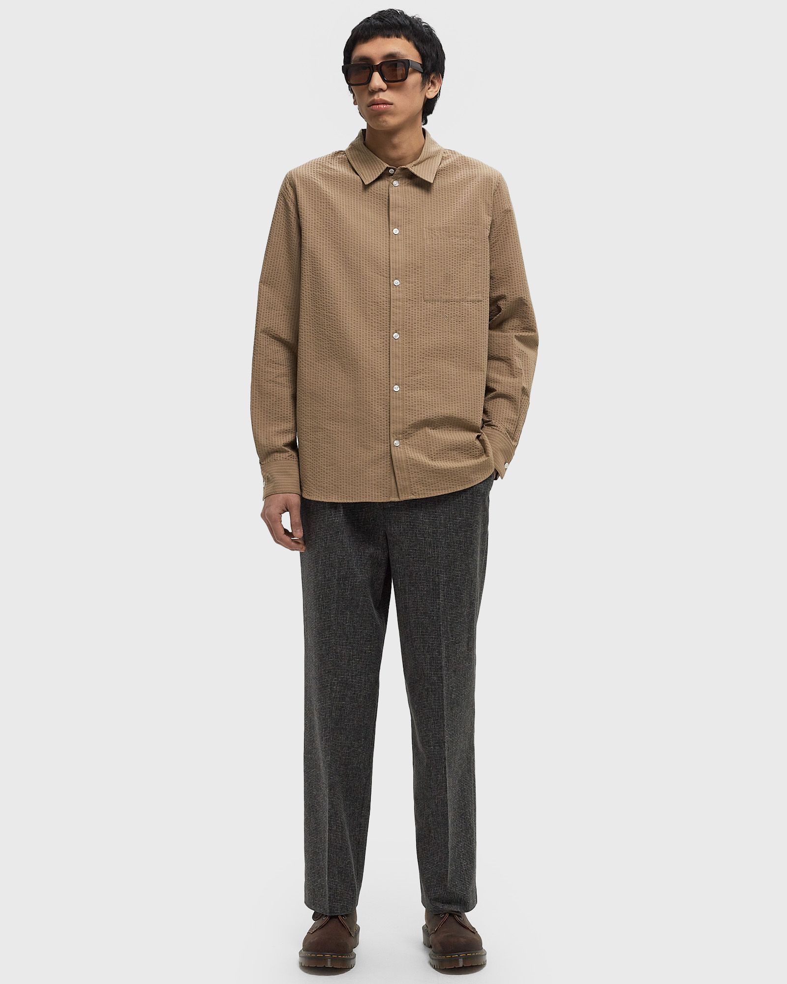 HOUNDSTOOTH PLEATED TAILORED PANT