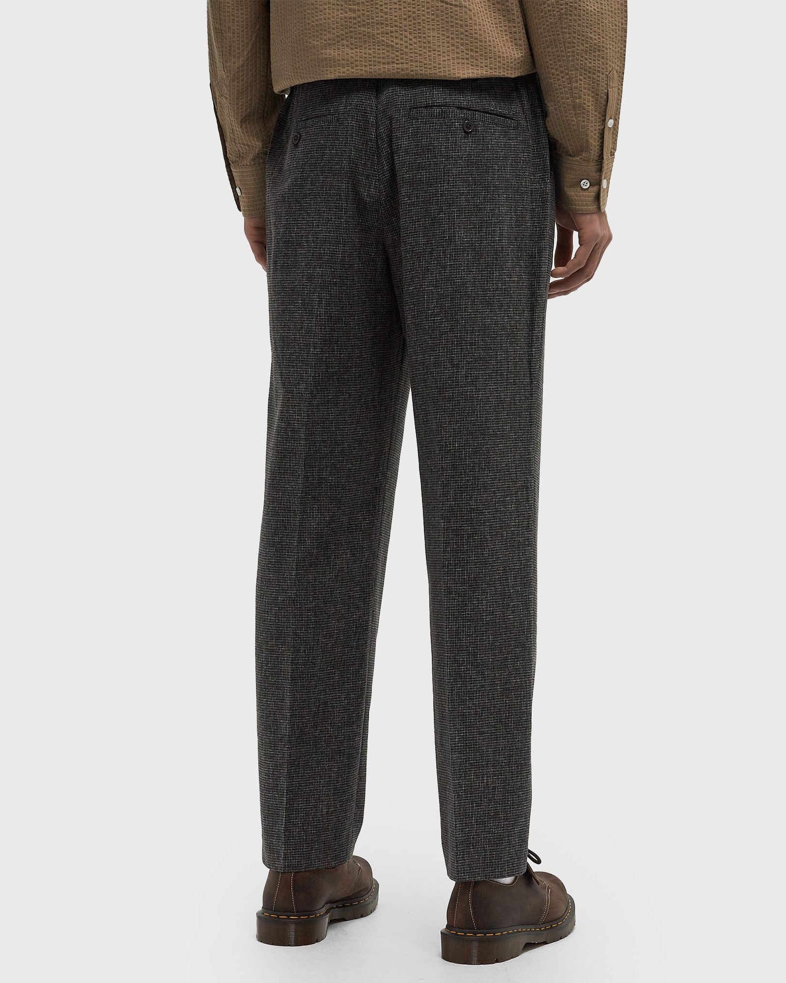 HOUNDSTOOTH PLEATED TAILORED PANT