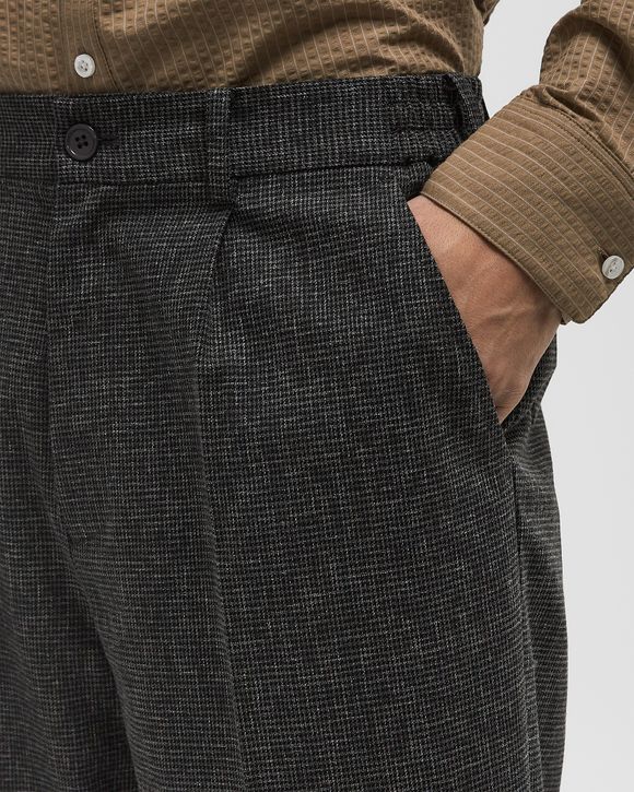 HOUNDSTOOTH PLEATED TAILORED PANT