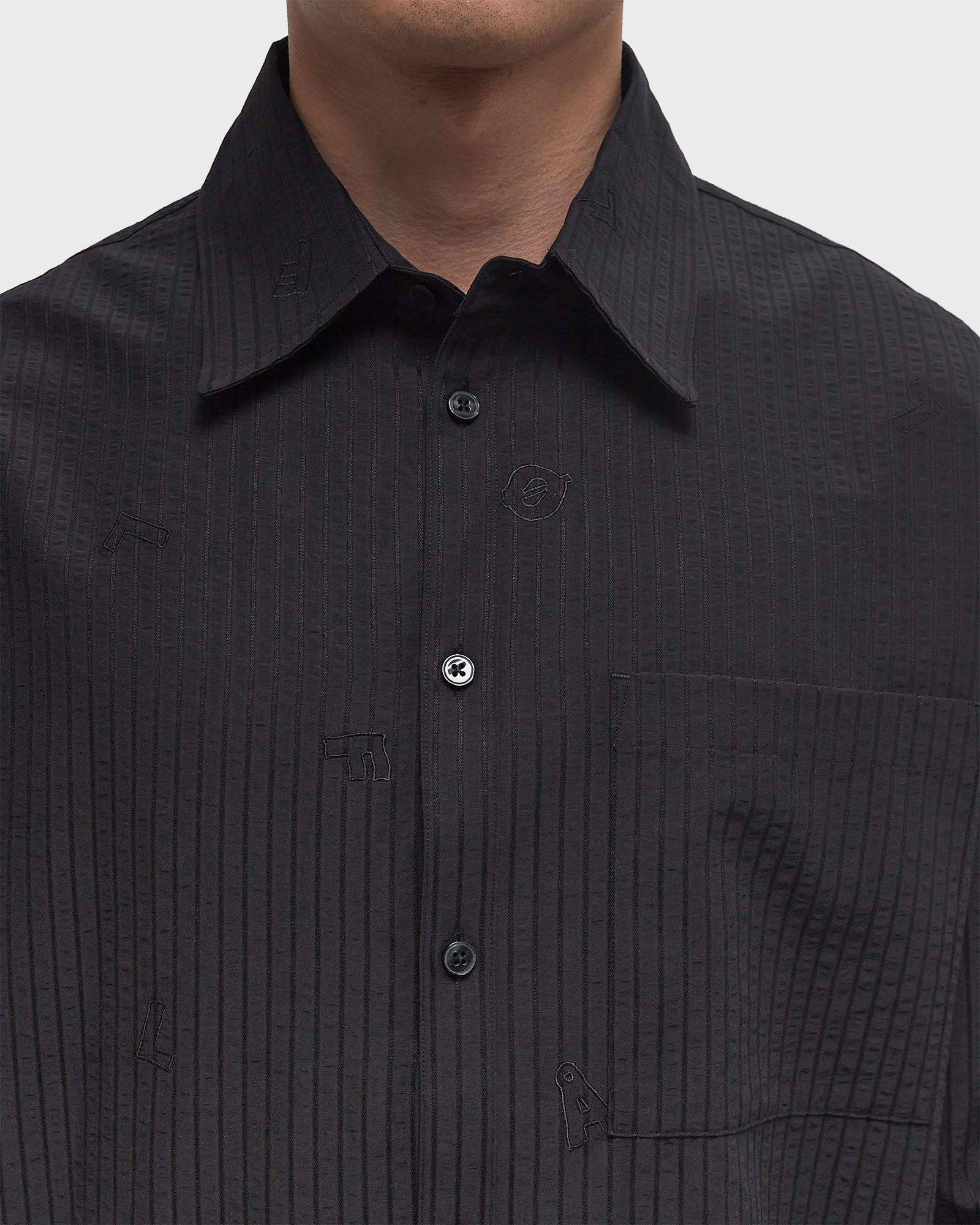 EMBRO LOGO STRIPE SHIRT LS