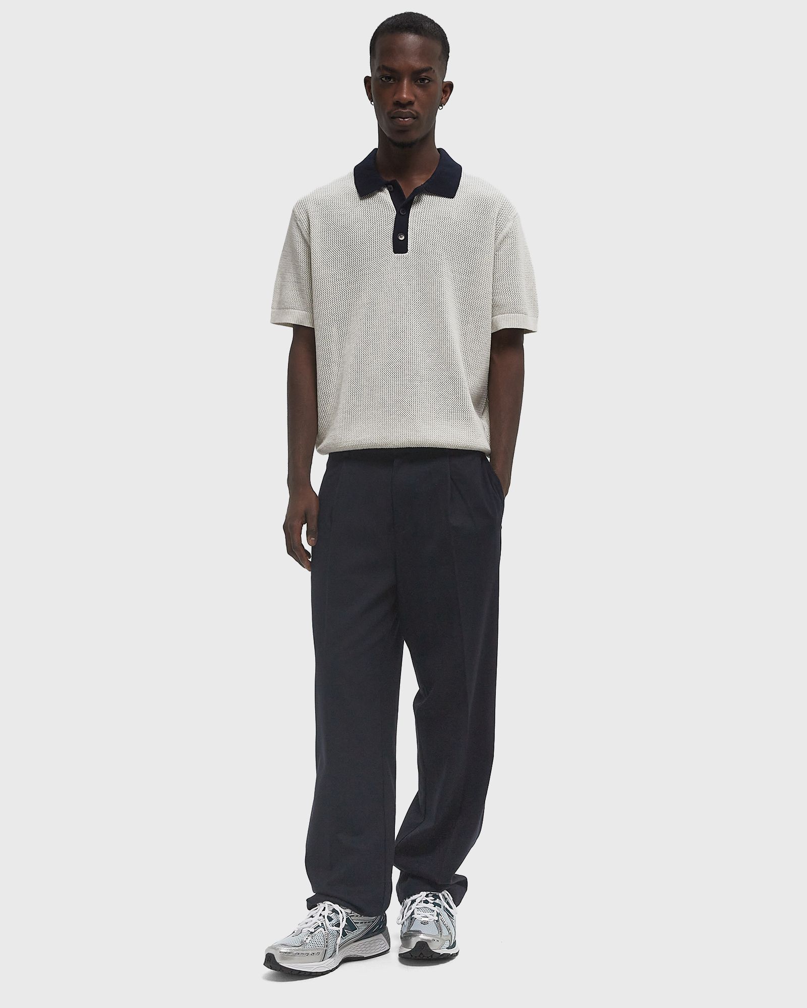 VARSITY POLO KNIT SS