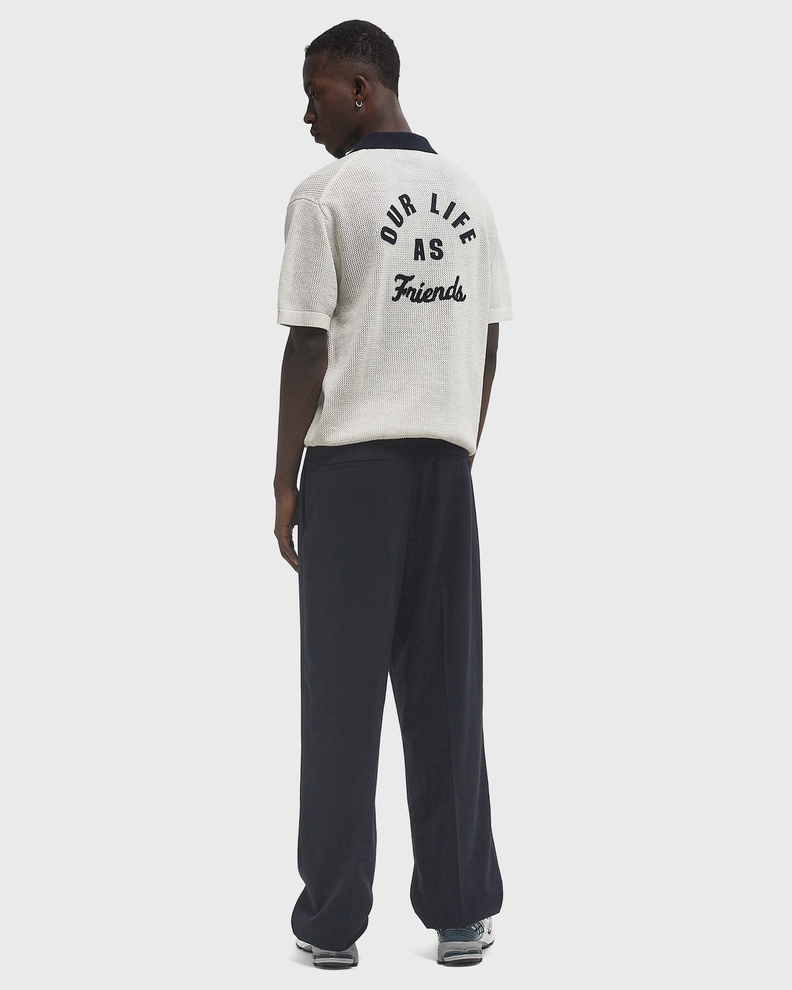 VARSITY POLO KNIT SS