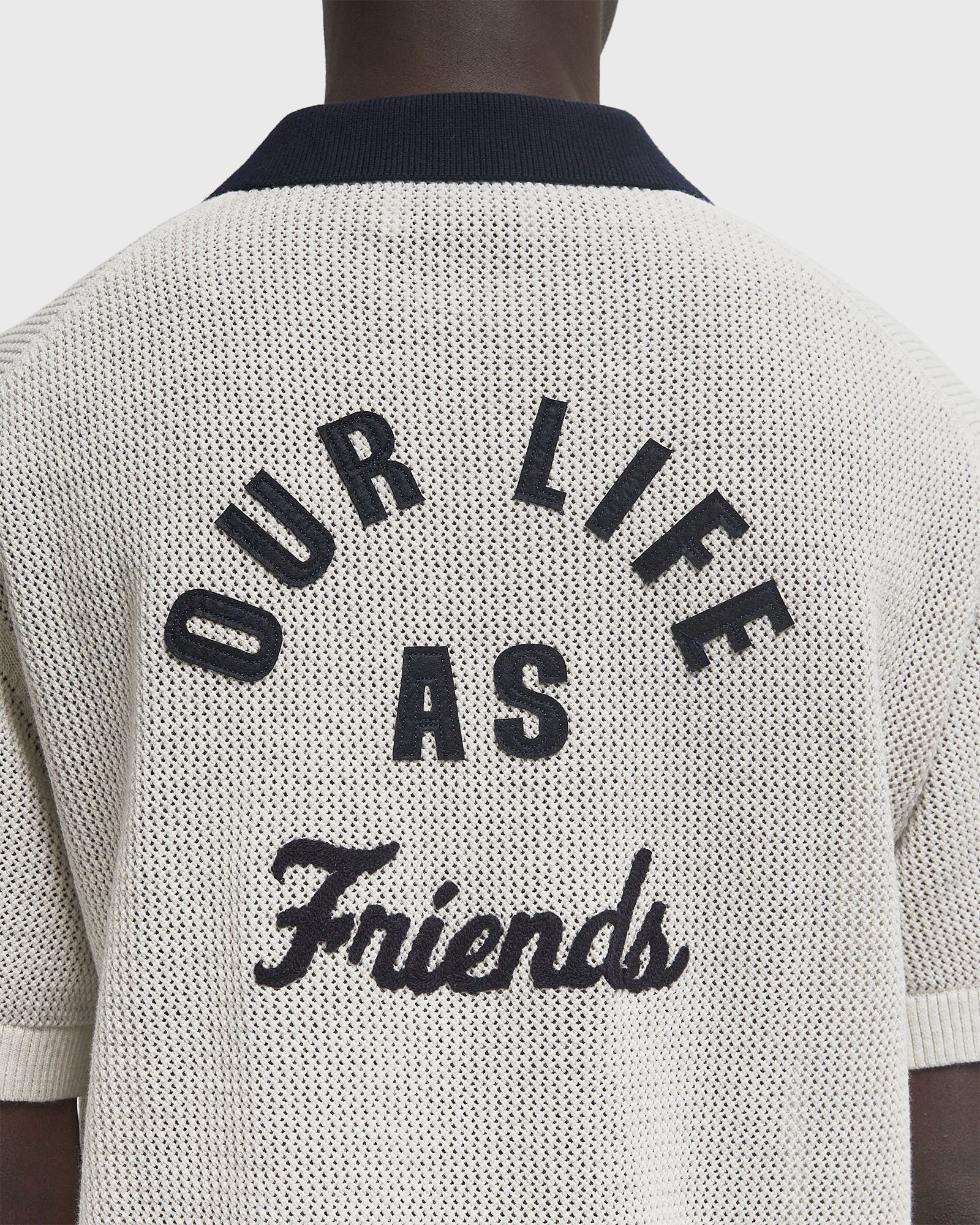 VARSITY POLO KNIT SS