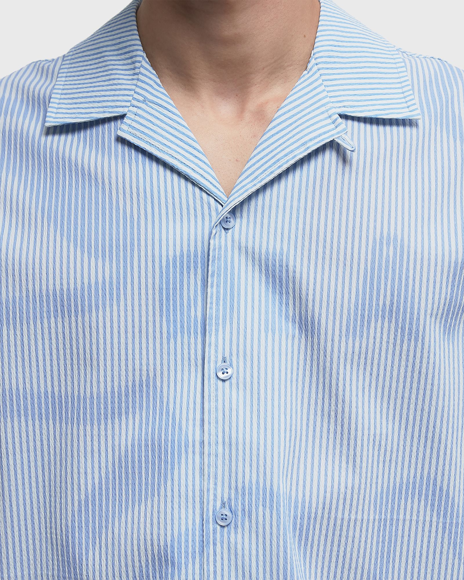 STRIPE SUN AOP CAMP SHIRT