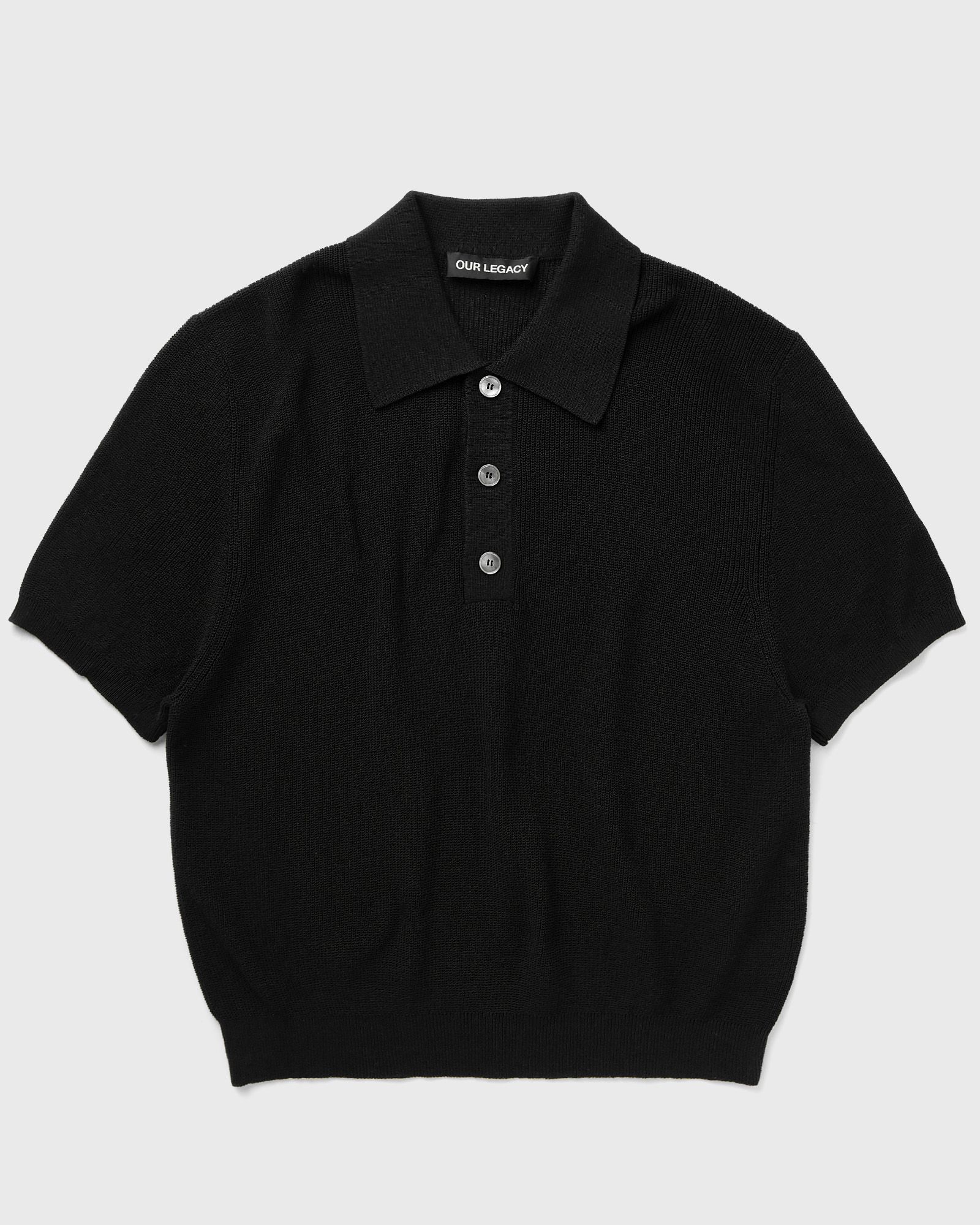 Our Legacy - traditional polo men polos black in größe:xl