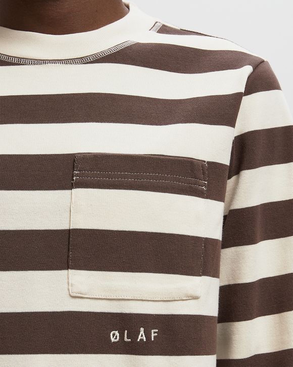 STRIPED RIB CREWNECK