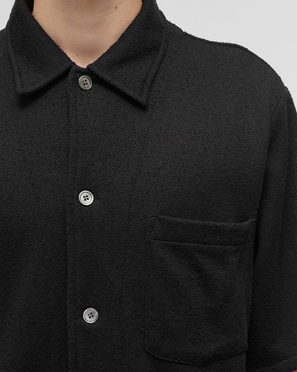 Our Legacy BOX SHIRT SHORTSLEEVE Black - BLACK BOUCLE