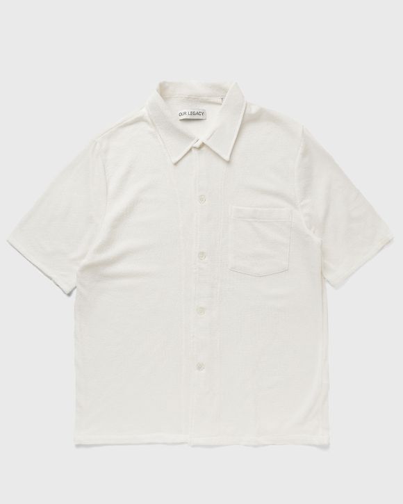 Our Legacy BOX SHIRT SHORTSLEEVE White - WHITE BOUCLE