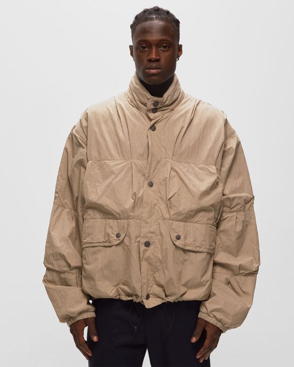 Our Legacy EXHALE PUFFA Brown - METALLIC SAND PARACHUTE POPLIN