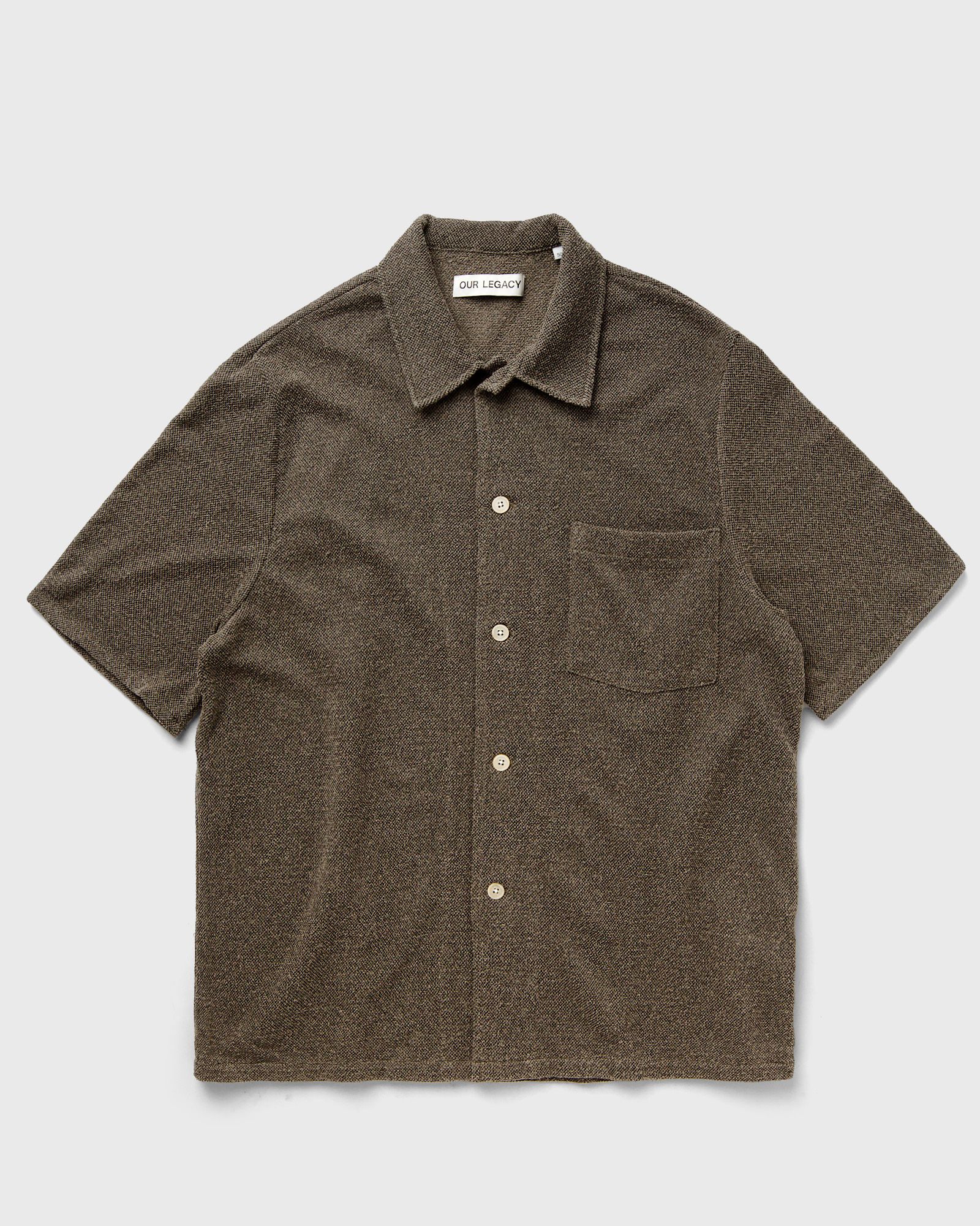 Our Legacy - box shirt shortsleeve men shortsleeves brown in größe:l