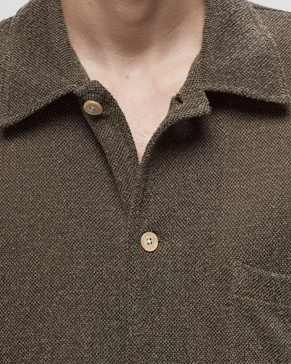 Our Legacy BOX SHIRT SHORTSLEEVE Brown - MUCK BOUCLE