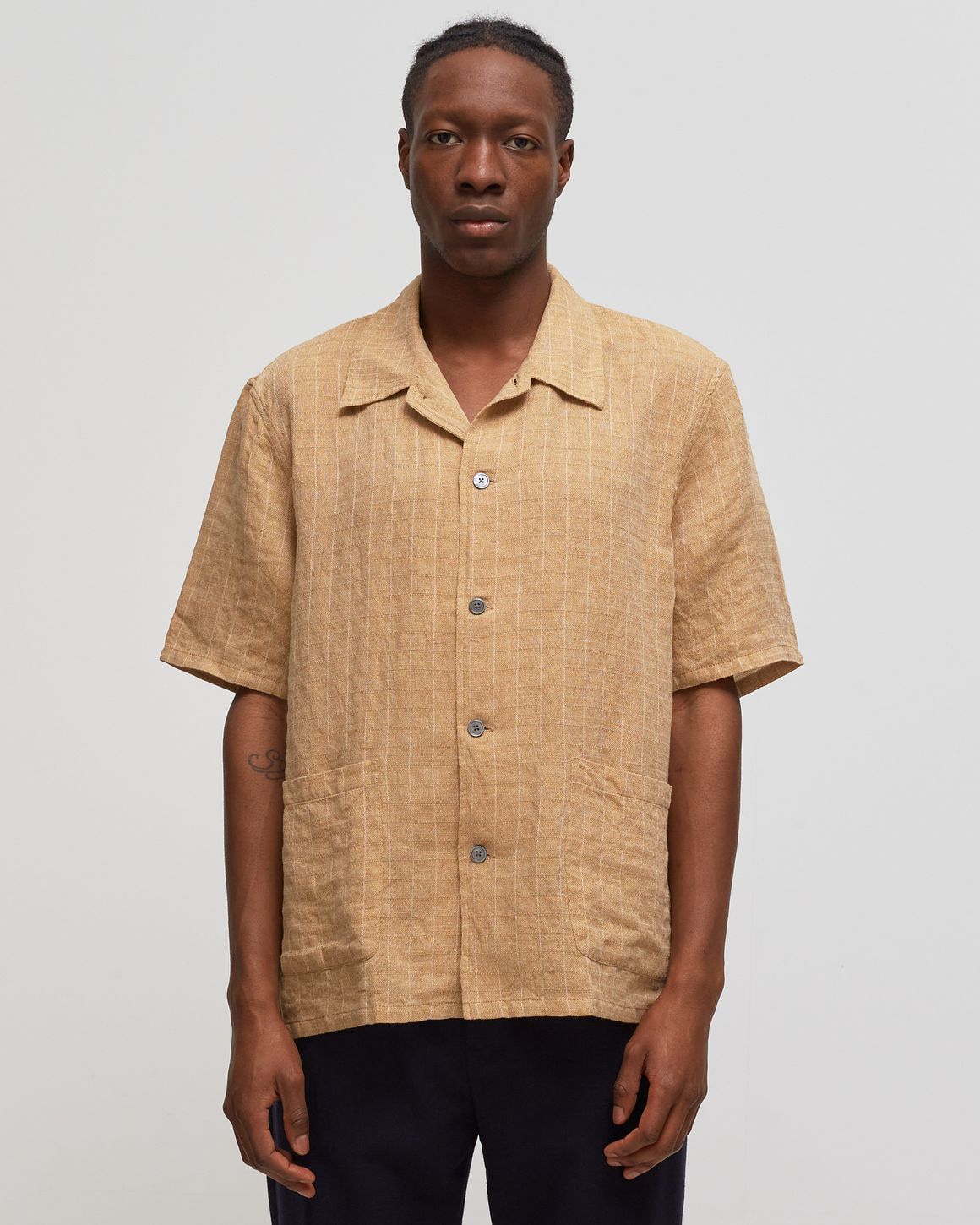 Our Legacy ELDER SHIRT SHORTSLEEVE Brown | BSTN Store