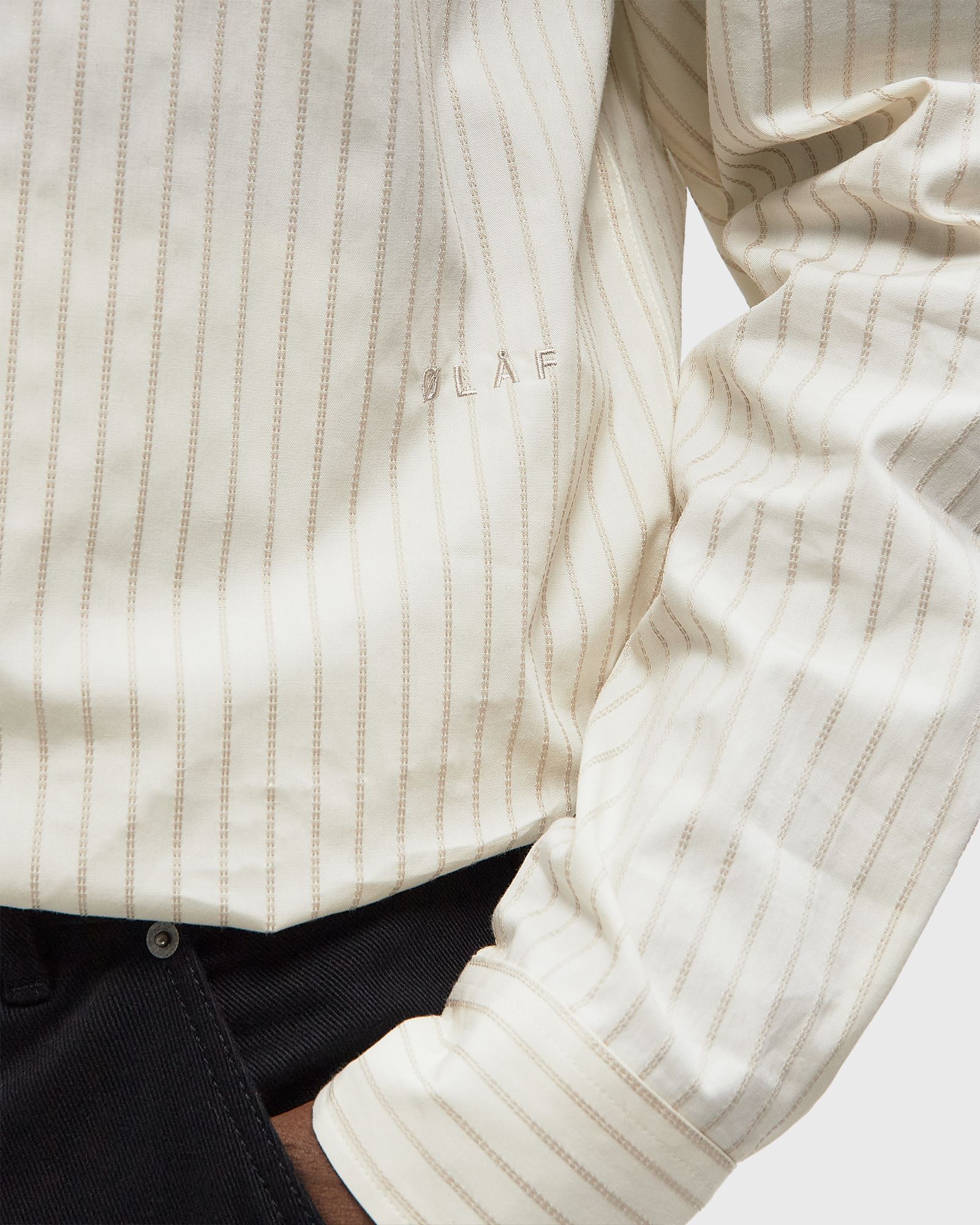 STITCHED STRIPED RELAXED SHIRT