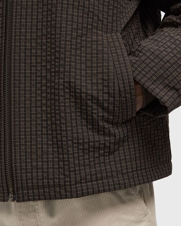 CHECKED PADDED COACH JACKET