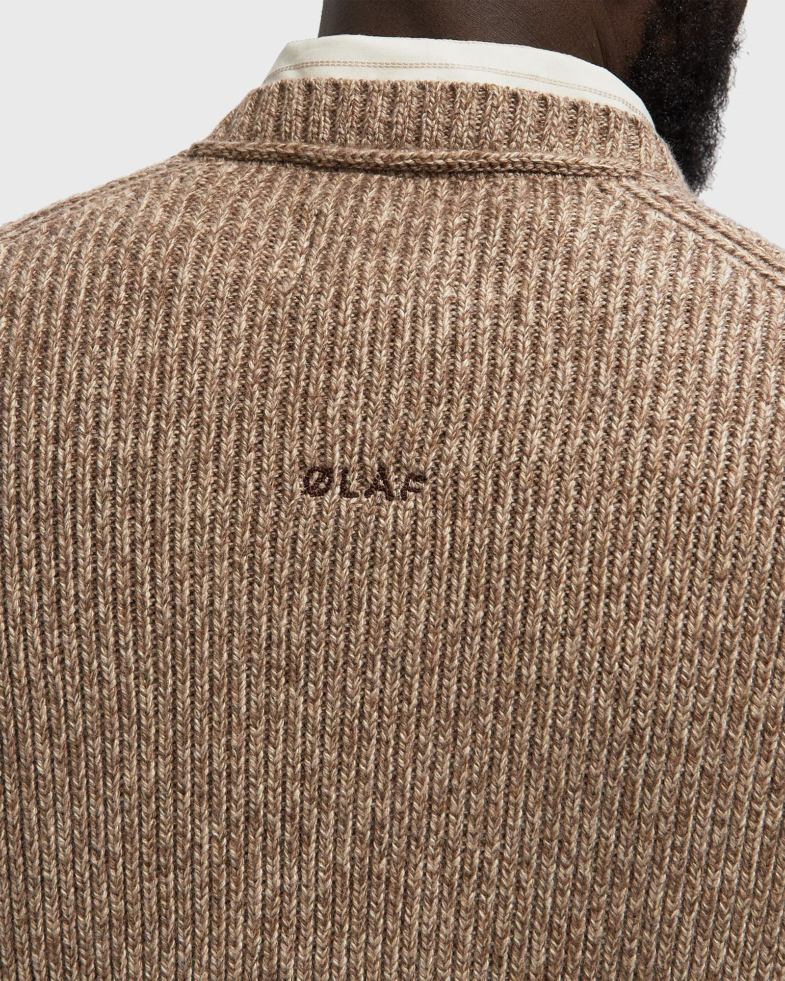 ESSENTIAL MELANGE KNITTED CREWNECK