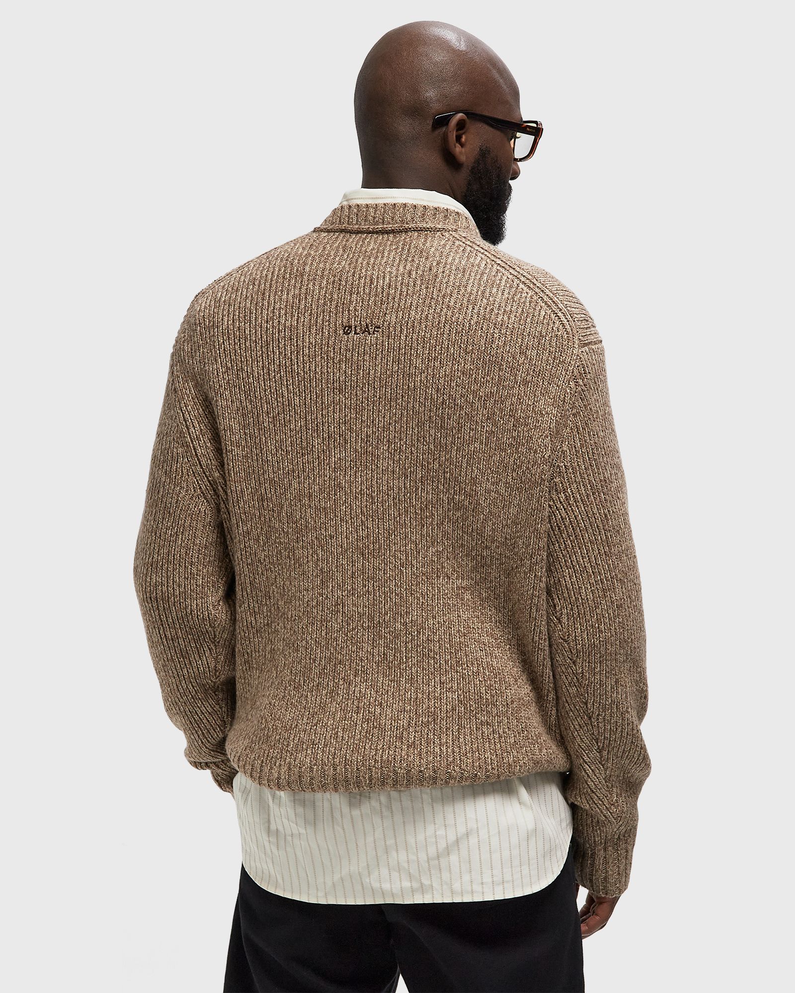 ESSENTIAL MELANGE KNITTED CREWNECK