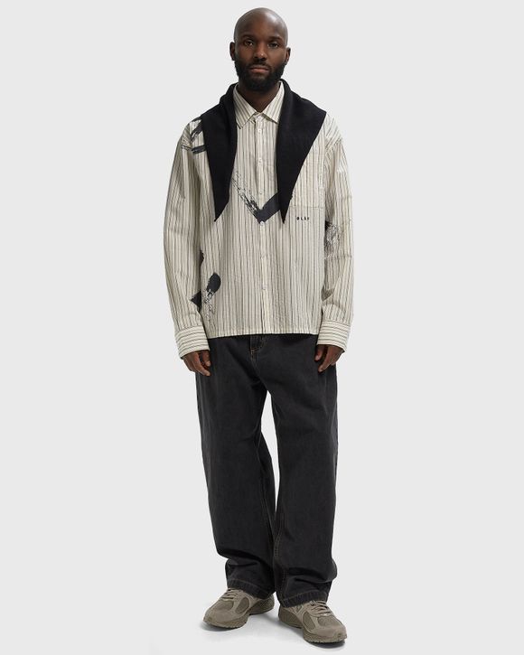 Thumbnail - BRUSHSTROKE LOGO STRIPE LS SHIRT