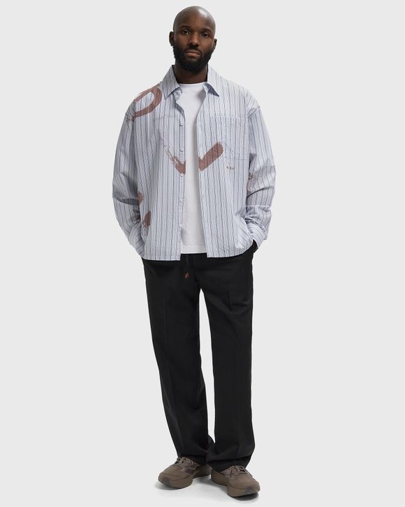 Thumbnail - BRUSHSTROKE LOGO STRIPE LS SHIRT