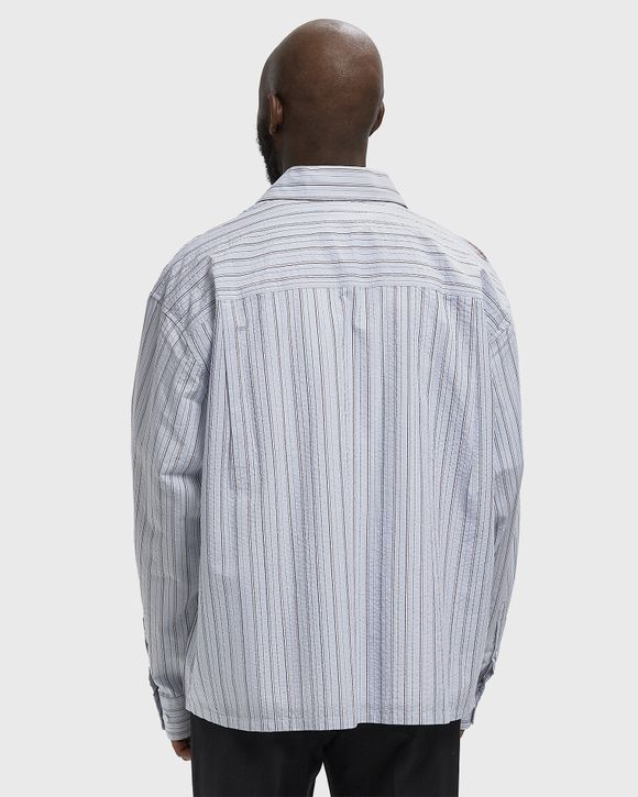 BRUSHSTROKE LOGO STRIPE LS SHIRT
