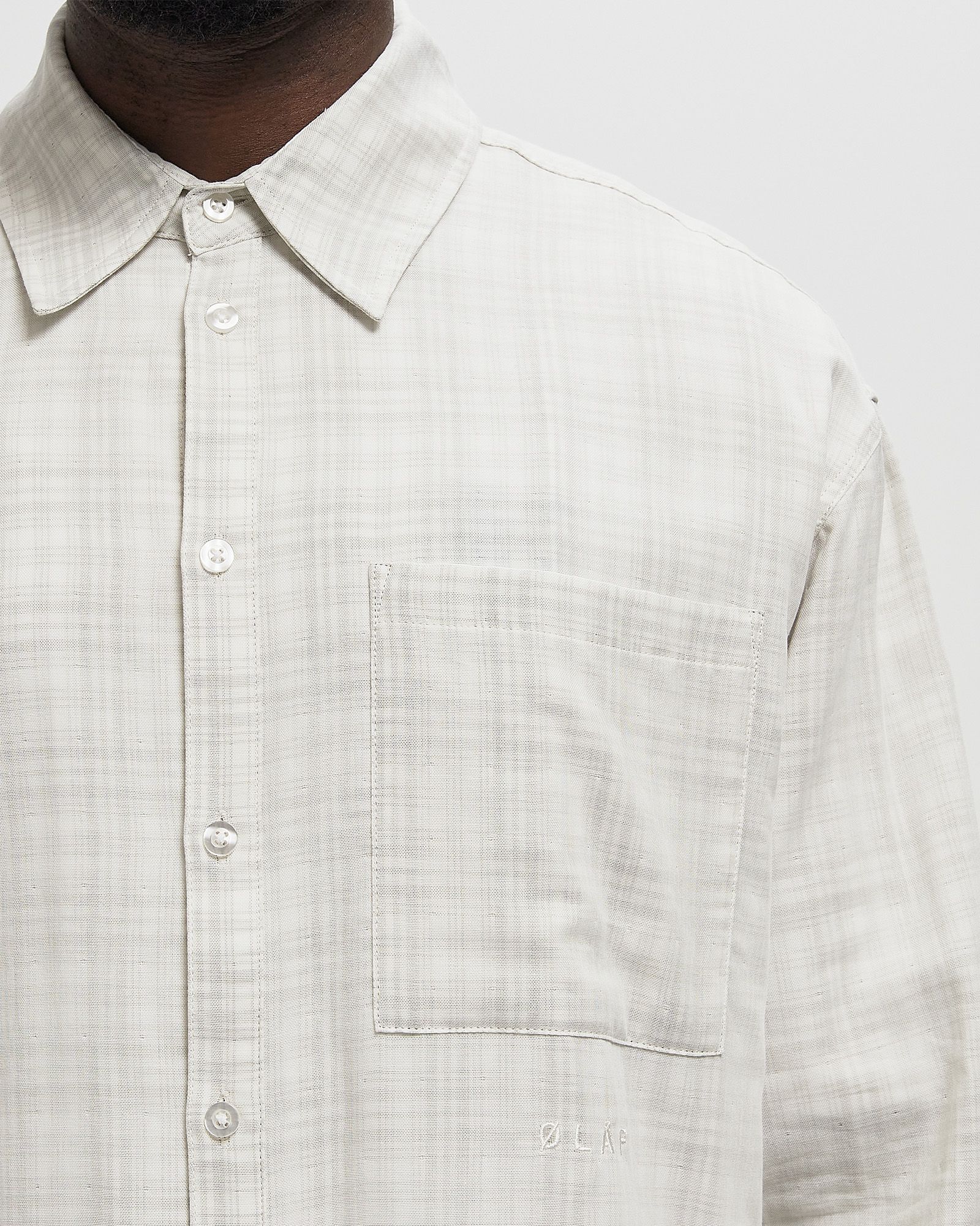 DOUBLE FACED CHECKED BOXY SHIRT