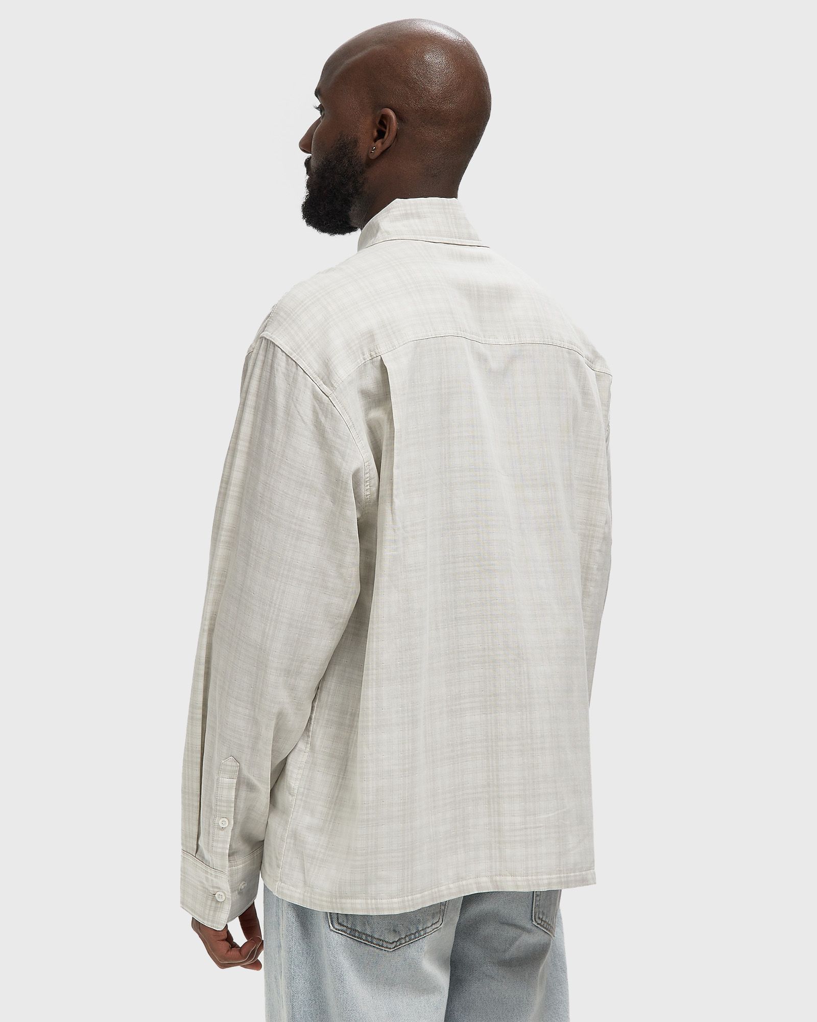 DOUBLE FACED CHECKED BOXY SHIRT