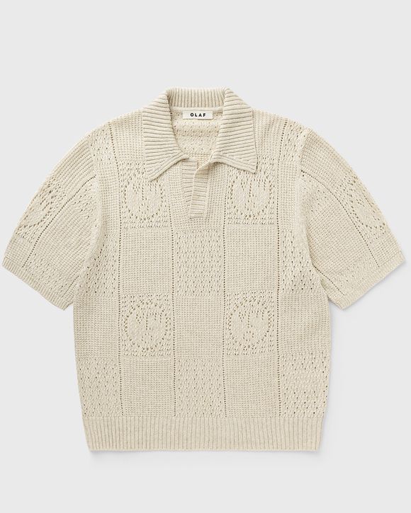 FACE LOGO KNIT POLO