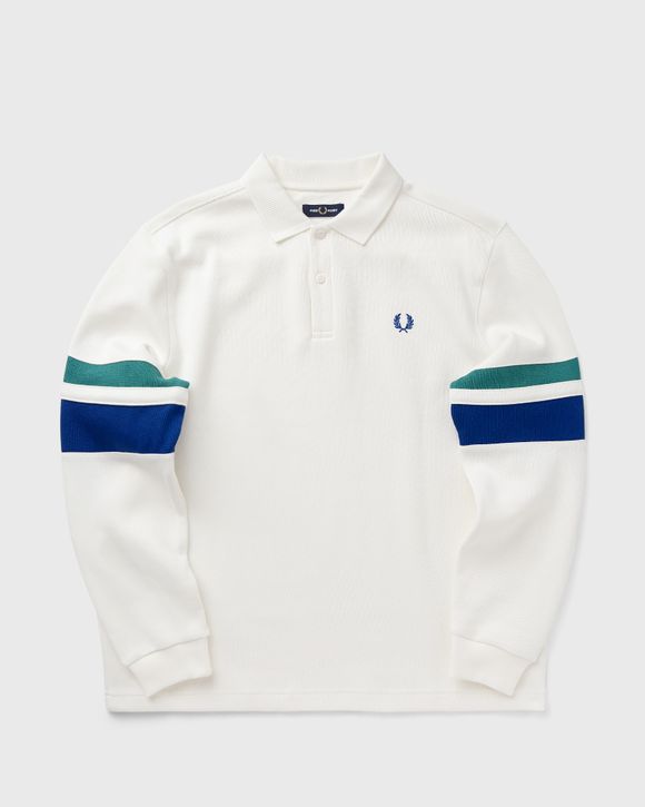 TIPPED SLEEVE COLLARED SWEAT