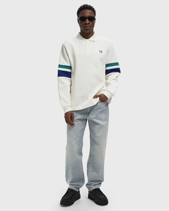 Thumbnail - TIPPED SLEEVE COLLARED SWEAT