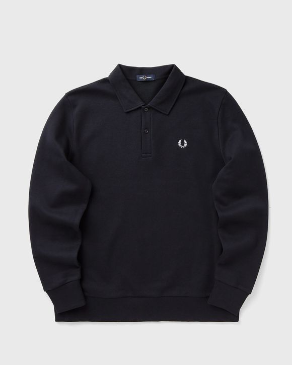 PIQUE COLLARED SWEATSHIRT