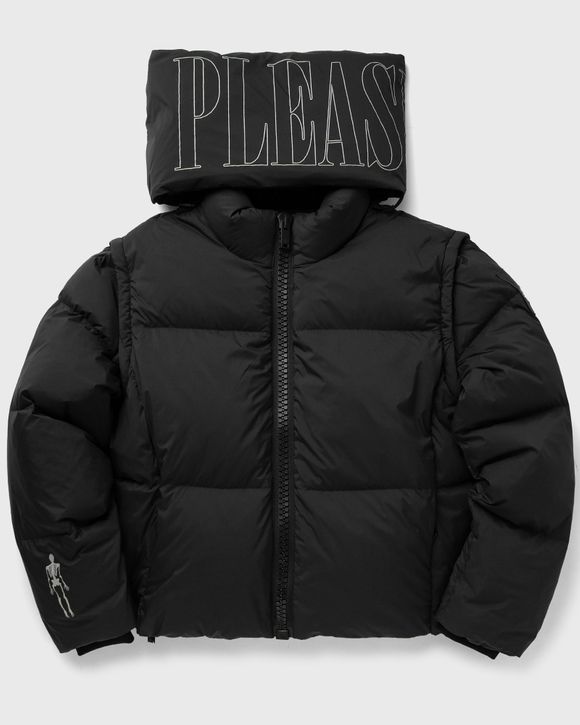 Black Monogram Cropped Puffer Jacket – Daily Paper UK