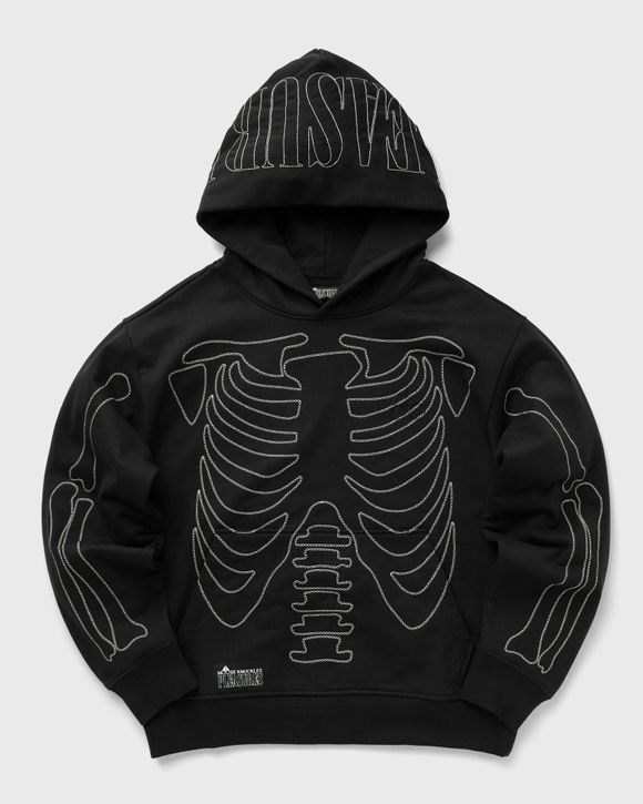 Moose Knuckles X PLEASURES SKELETON GRAPHIC HOODIE Black