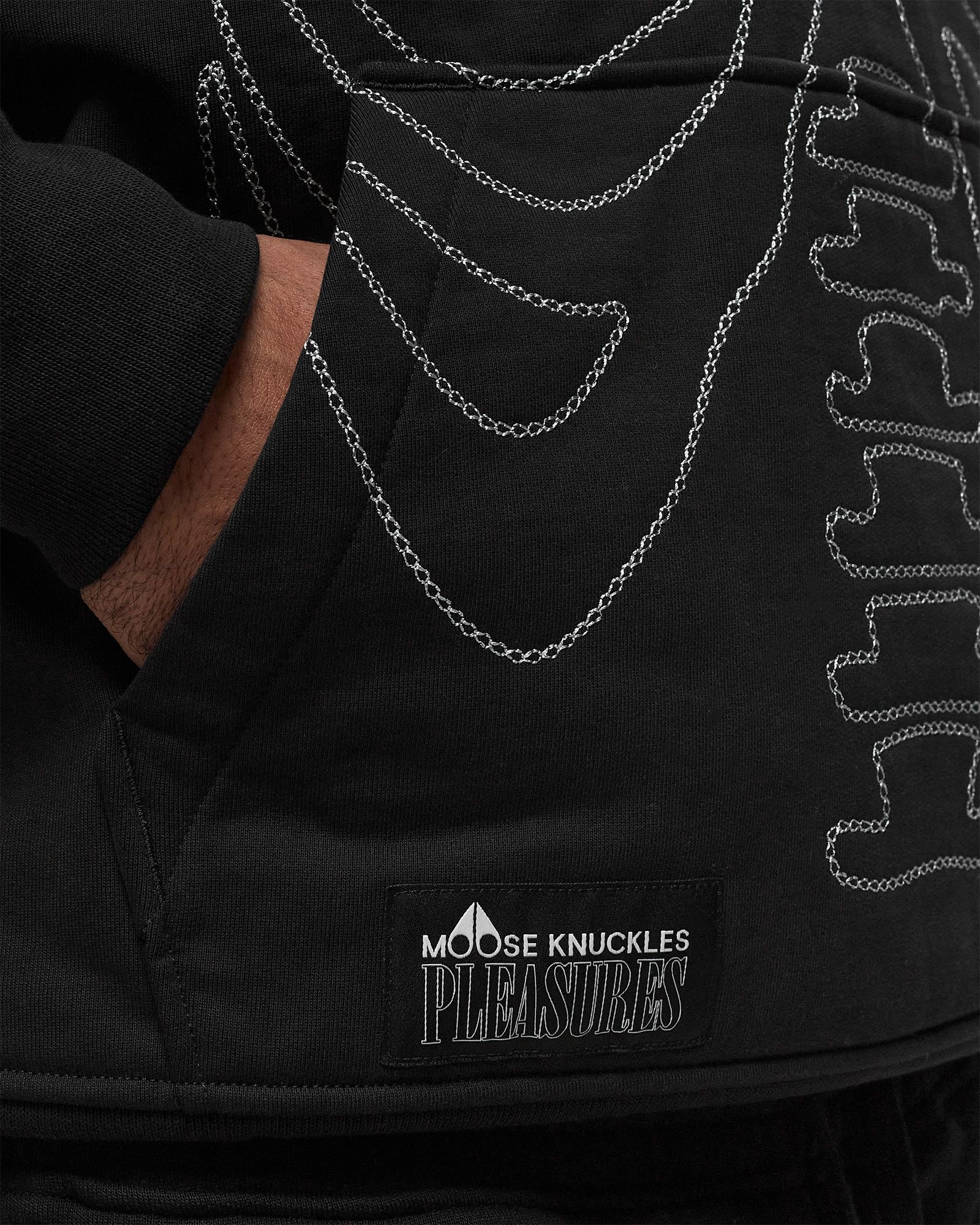 X PLEASURES SKELETON GRAPHIC HOODIE