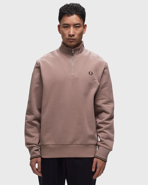 Fred Perry HALF ZIP SWEATSHIRT Pink | BSTN Store