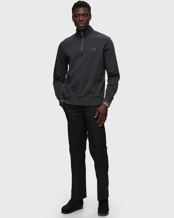 Fred Perry Half Zip Sweatshirt Grey BSTN Store