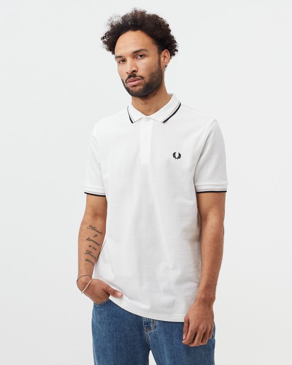 Fred Perry TWIN TIPPED FRED PERRY SHIRT White | BSTN Store