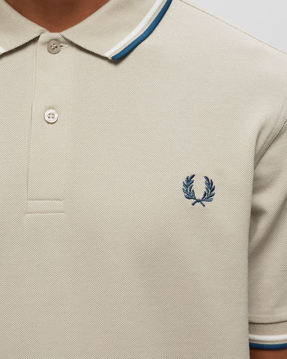 Fred Perry Twin Tipped Fred Perry Shirt Blue/Beige - LOYST/SNWHT/PBLU