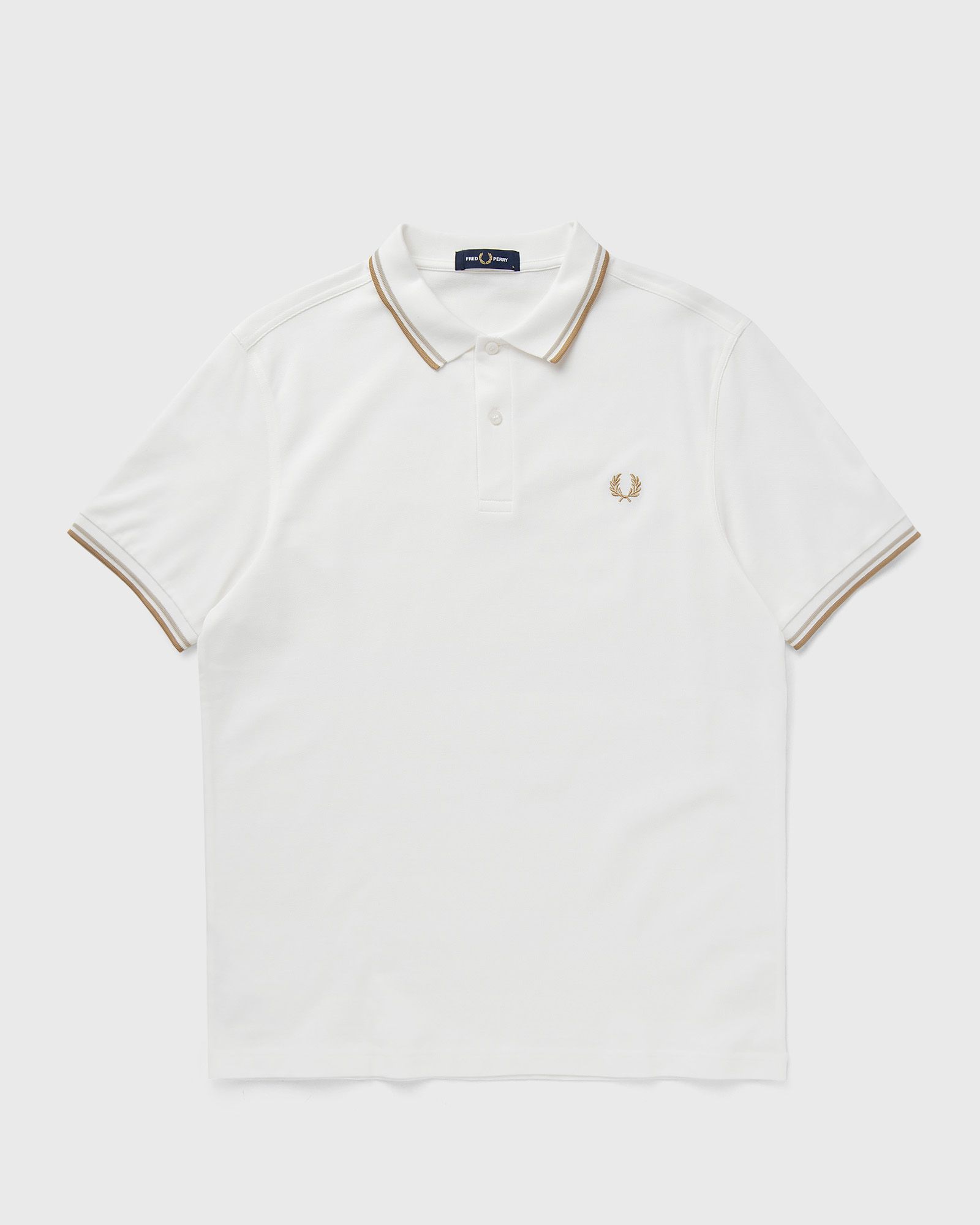 Fred Perry - twin tipped  shirt men polos white in größe:m