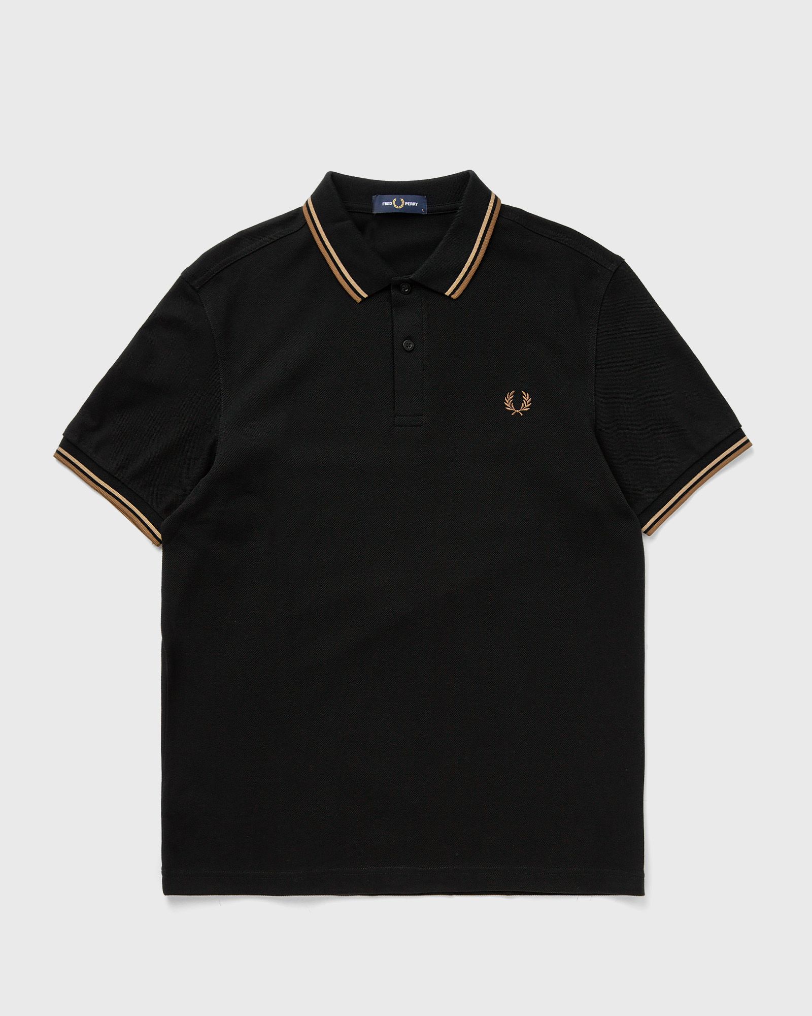 Fred Perry - twin tipped  shirt men polos black in größe:m