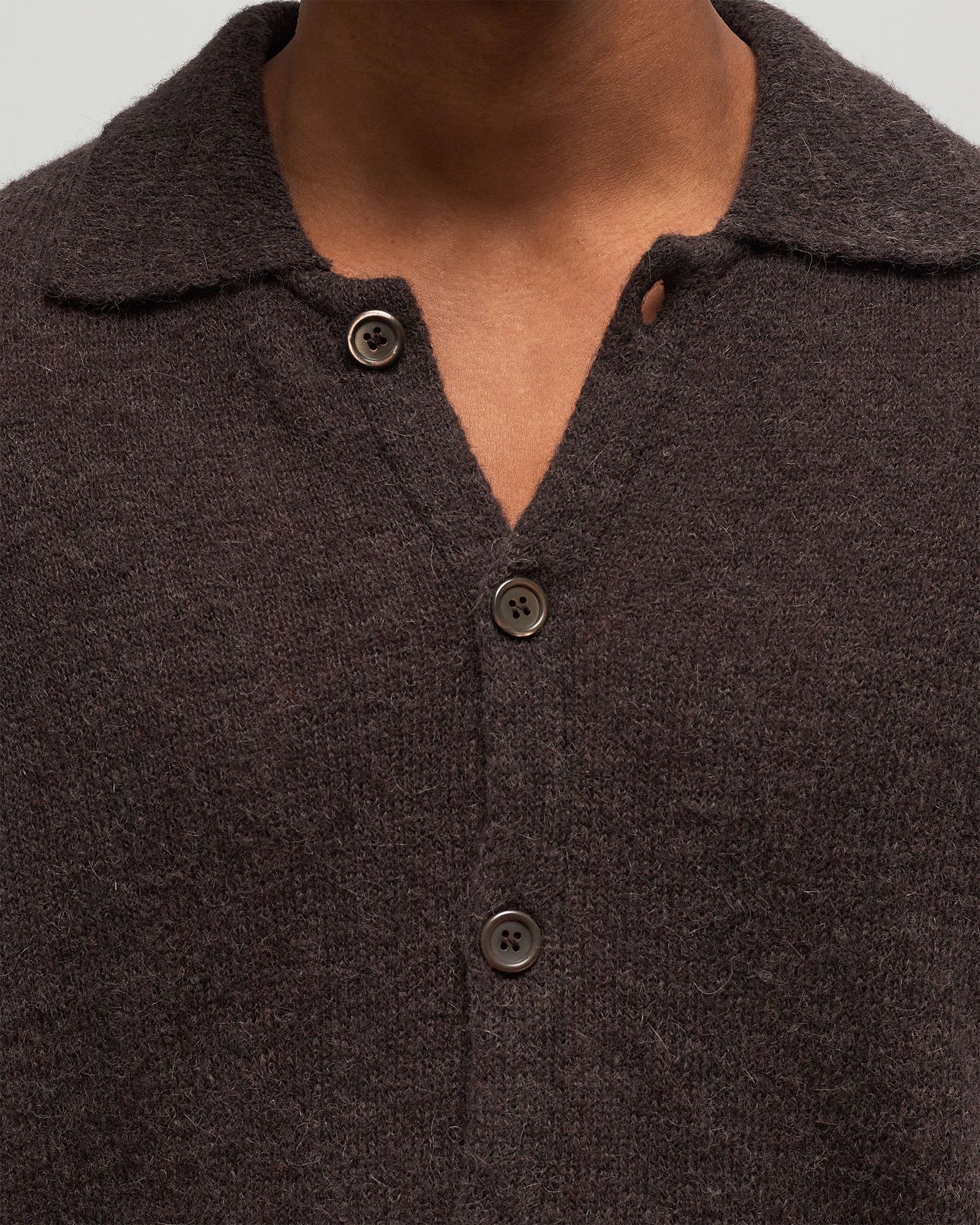 OUR LEGACY EVENING POLO Brown 46サイズ Our Legacy - BROWN ALPACA EVENING POLO – LE LABO STORE