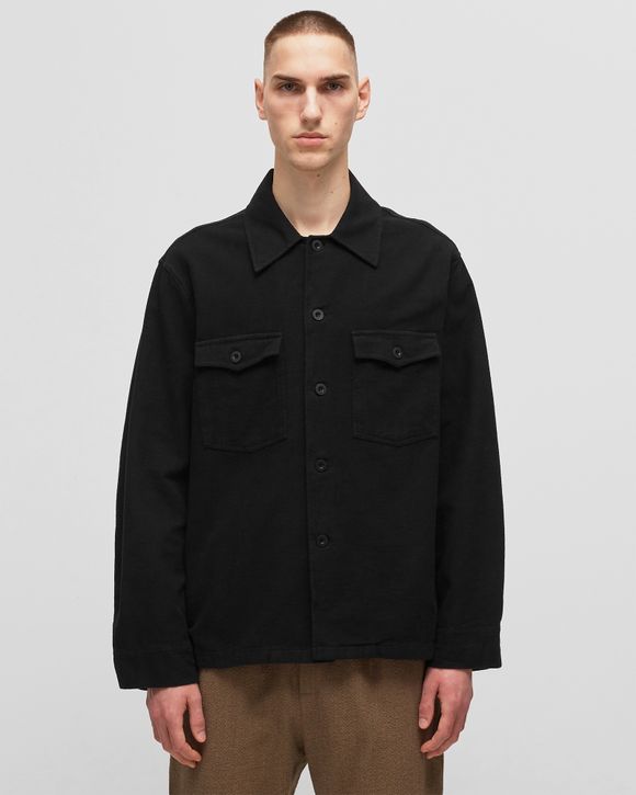 Our Legacy EVENING COACH JACKET Black - BLACK BRUSHED COTTON