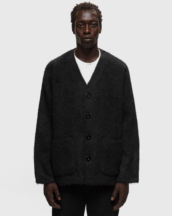 Our Legacy CARDIGAN Black - BLACK MOHAIR