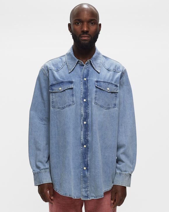 Our Legacy FRONTIER SHIRT Blue - RIDER WASH DENIM