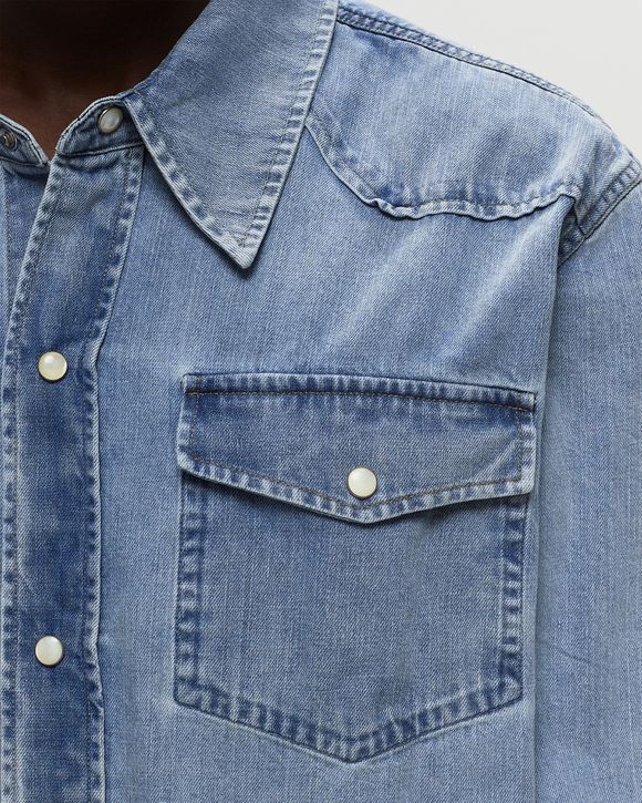 Our Legacy FRONTIER SHIRT Blue - RIDER WASH DENIM