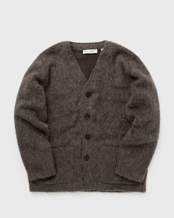 Our Legacy CARDIGAN Grey - MOLE GREY MOHAIR