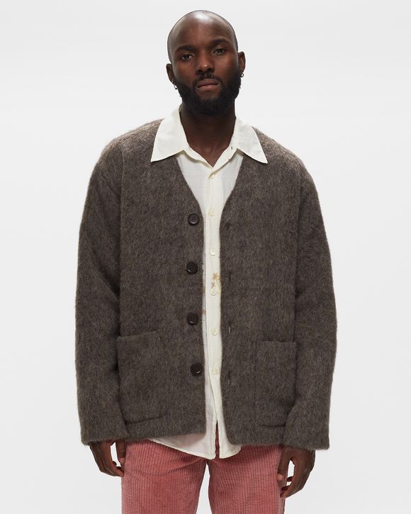 Our Legacy CARDIGAN Grey - MOLE GREY MOHAIR