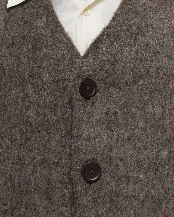 Our Legacy CARDIGAN Grey - MOLE GREY MOHAIR