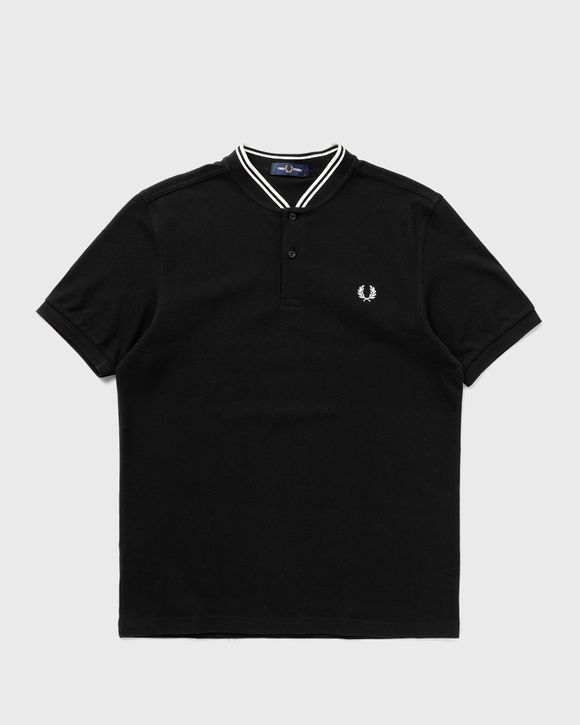 Fred Perry BOMBER COLLAR POLO SHIRT Black | BSTN Store