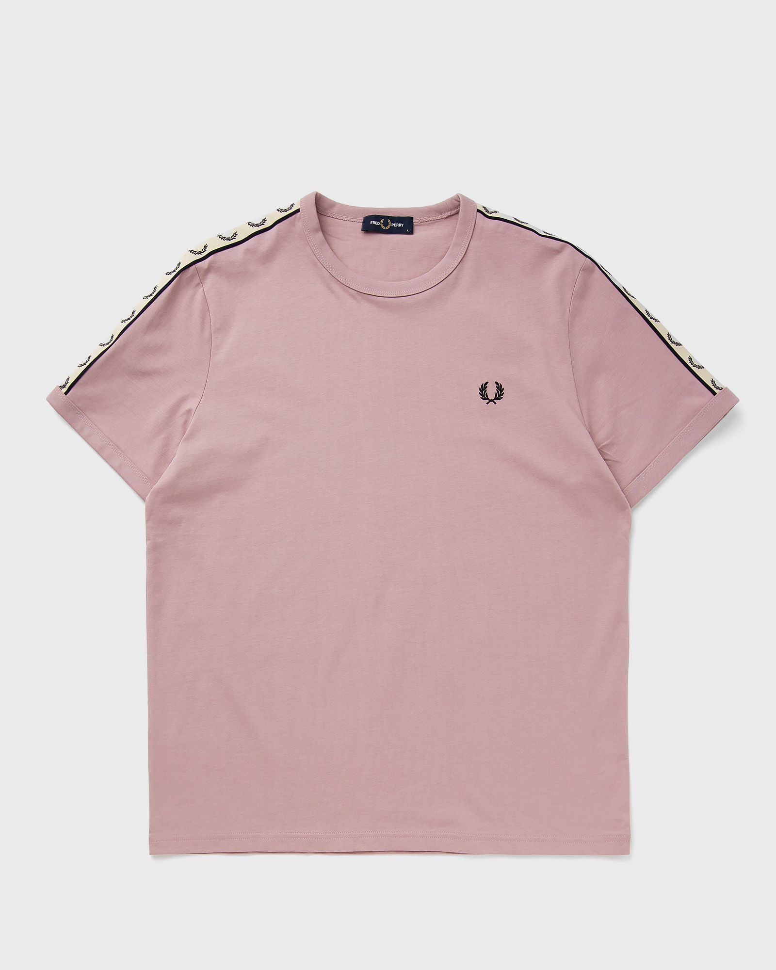 Fred Perry - contrast tape ringer t-shirt men shortsleeves pink in größe:xl